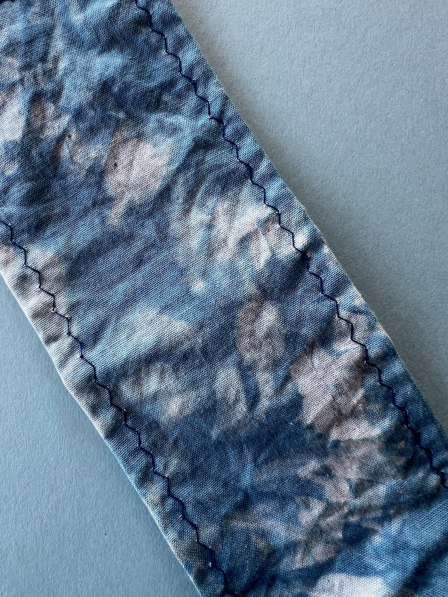 Stitch Resist Indigo Dyeing
