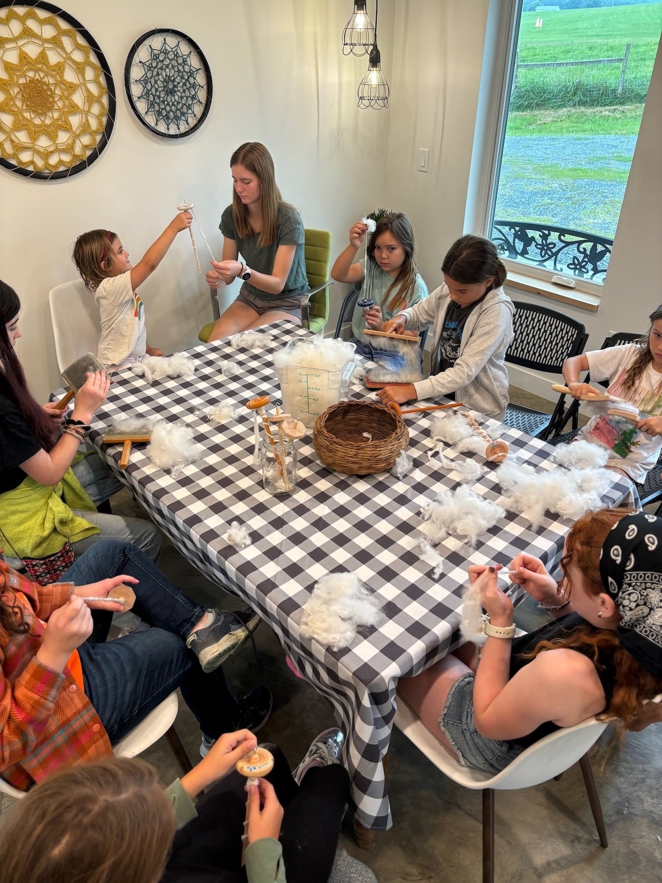 Fiber Farm Summer Camp: Spinning, Dyeing & Weaving for ages 9-12  August 3-7, 2026